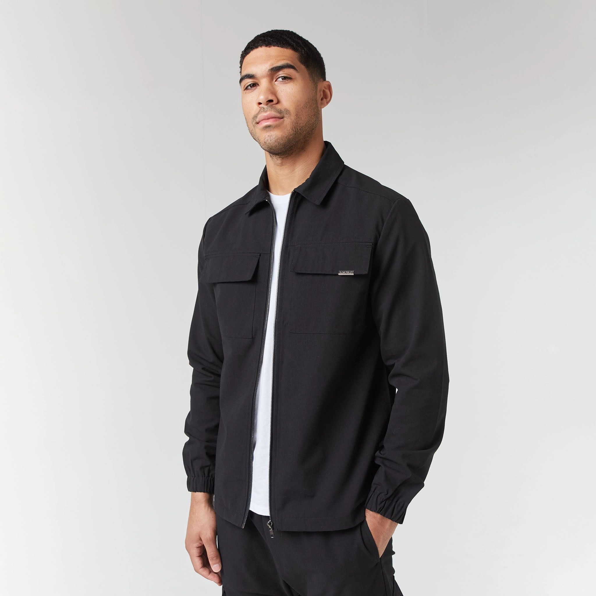 2-Pack Smart Utility Overshirts | Black / Ice Grey