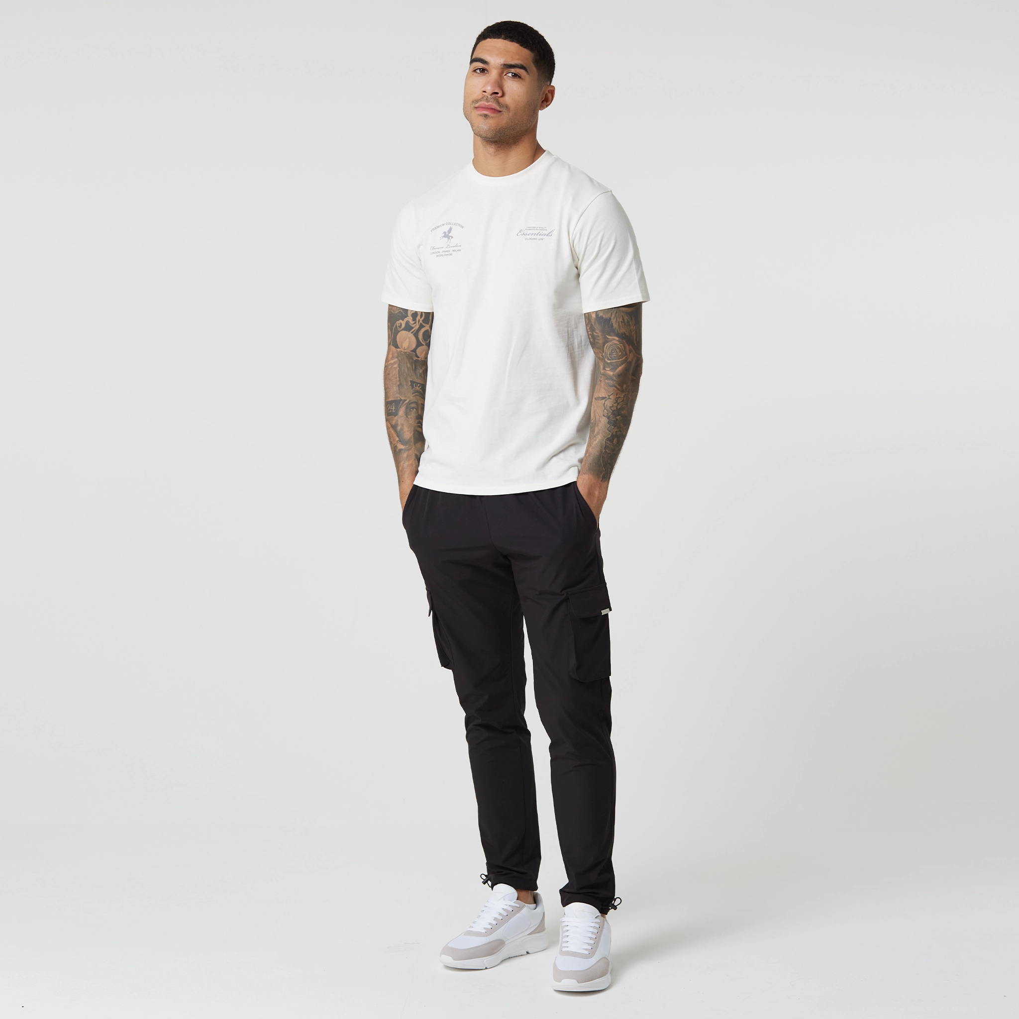 2-Pack Stretch Tech Cargo Pants | Black / Sand