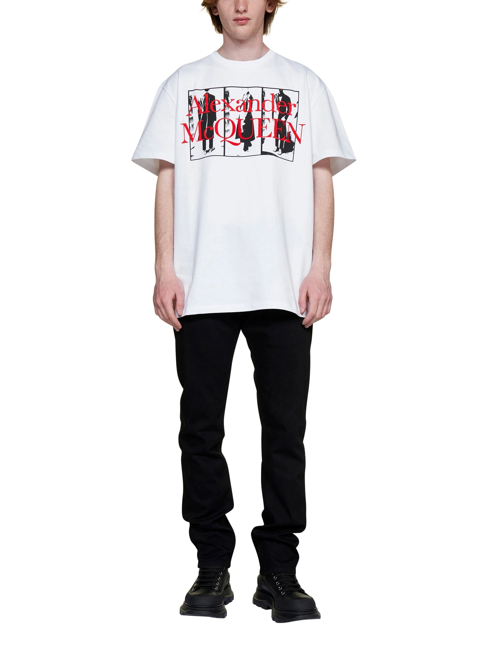 Alexander McQueen Graphic Printed Crewneck T-Shirt