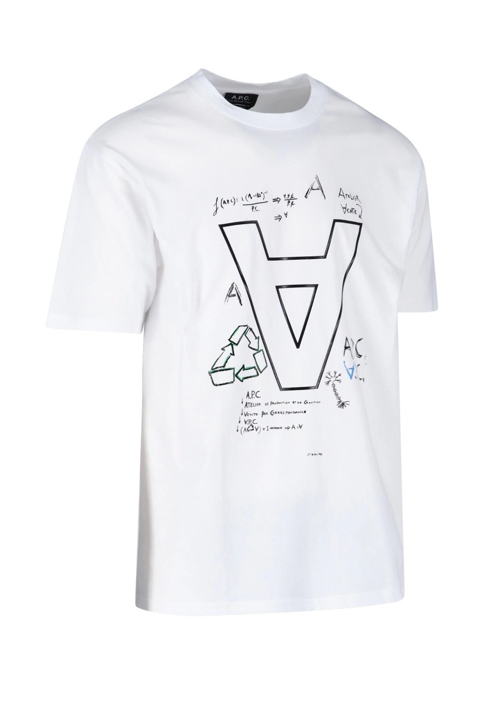 A.P.C. Graphic Print Round Neck T-Shirt
