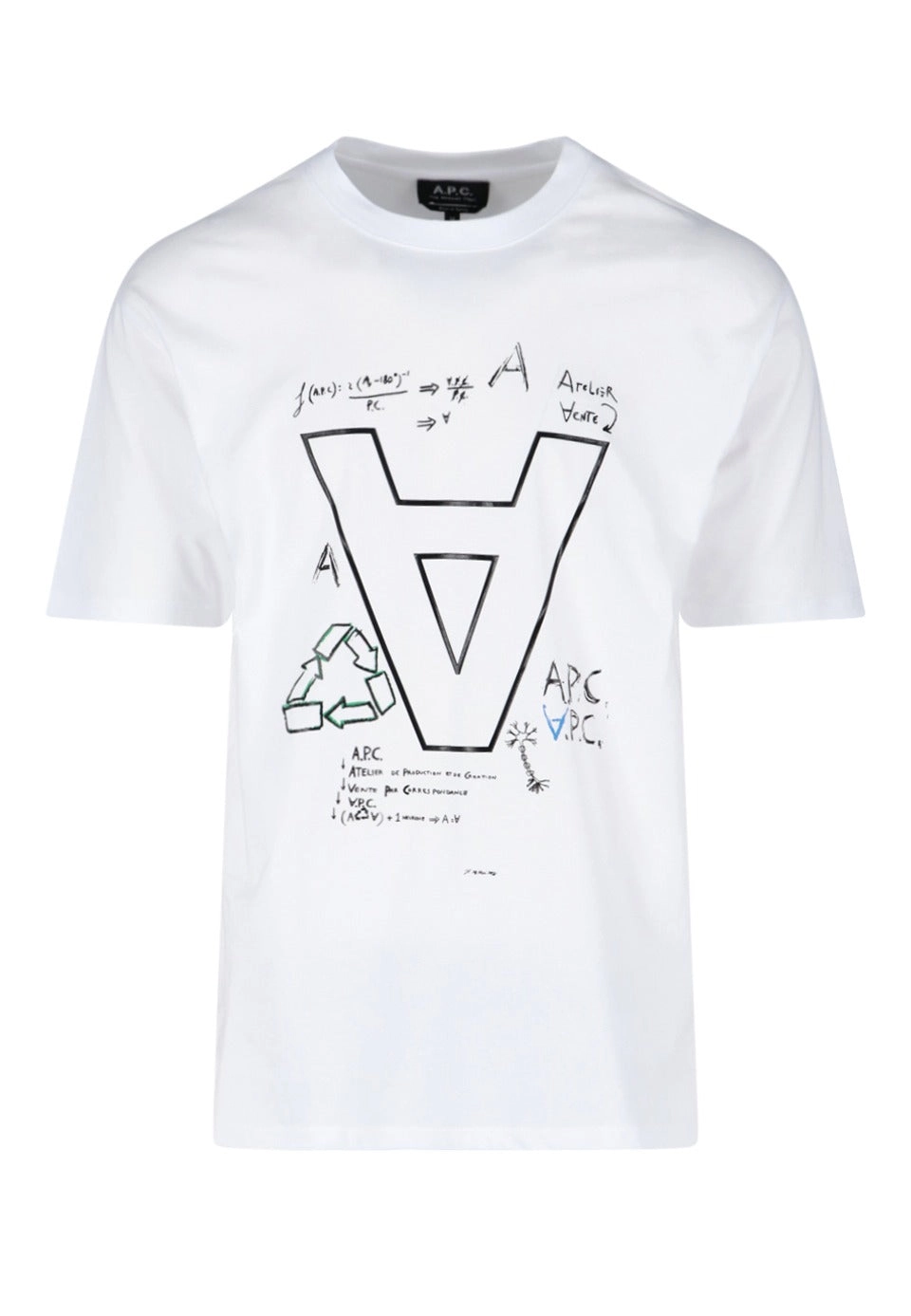 A.P.C. Graphic Print Round Neck T-Shirt