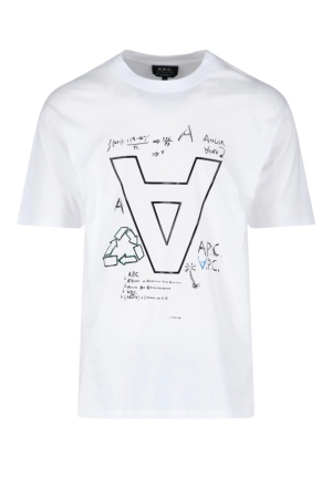 A.P.C. Graphic Print Round Neck T-Shirt
