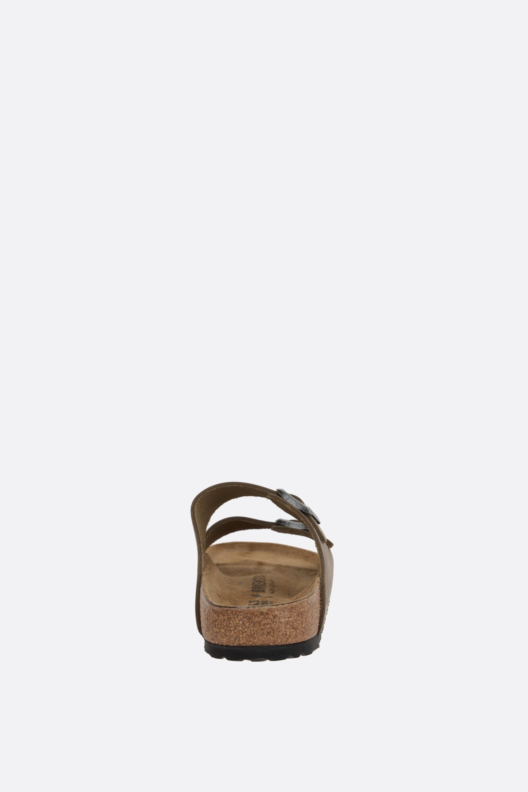 Arizona BS flat sandals in oiled leather (Narrow Fit)