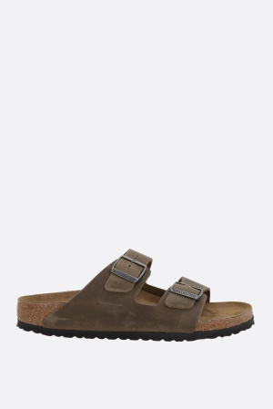 Arizona BS flat sandals in oiled leather (Narrow Fit)