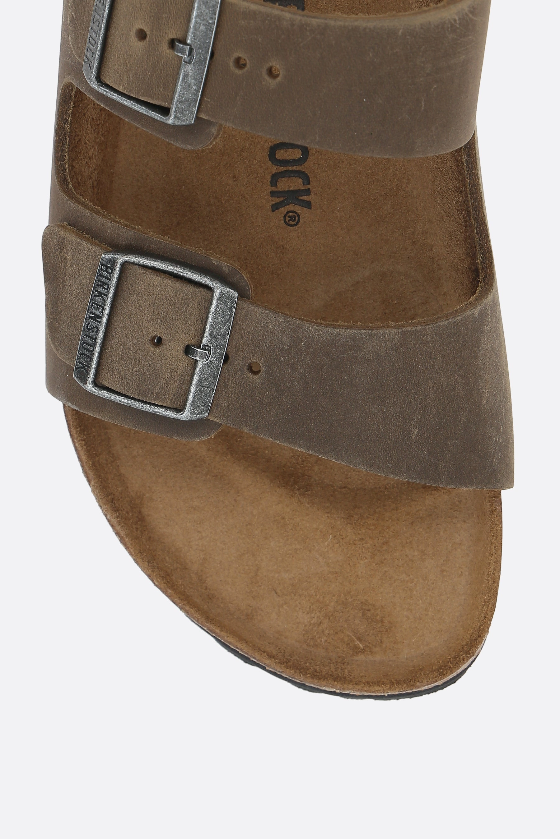 Arizona BS flat sandals in oiled leather (Narrow Fit)