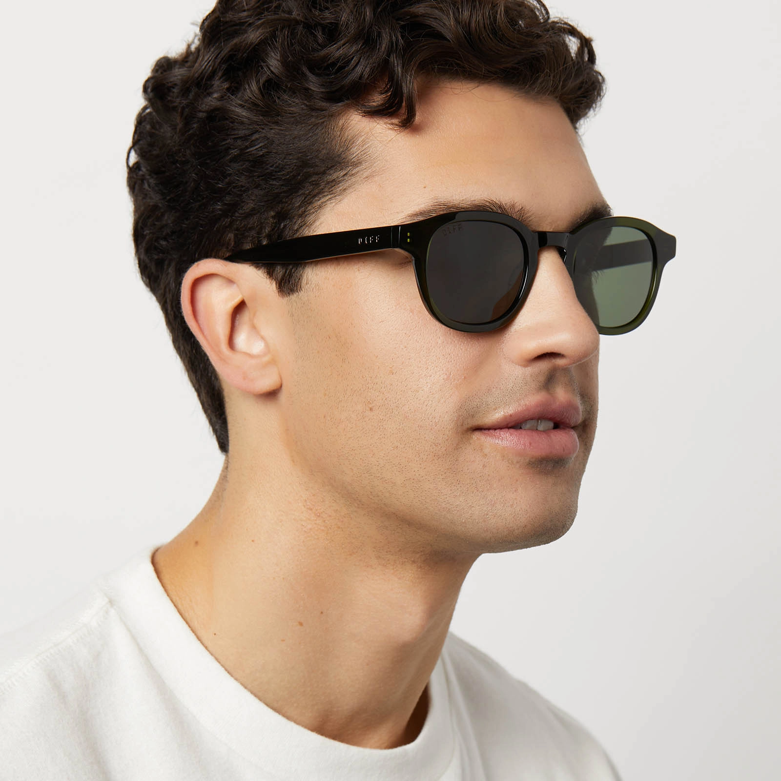 ARLO XL - DARK OLIVE CRYSTAL   G15   POLARIZED SUNGLASSES