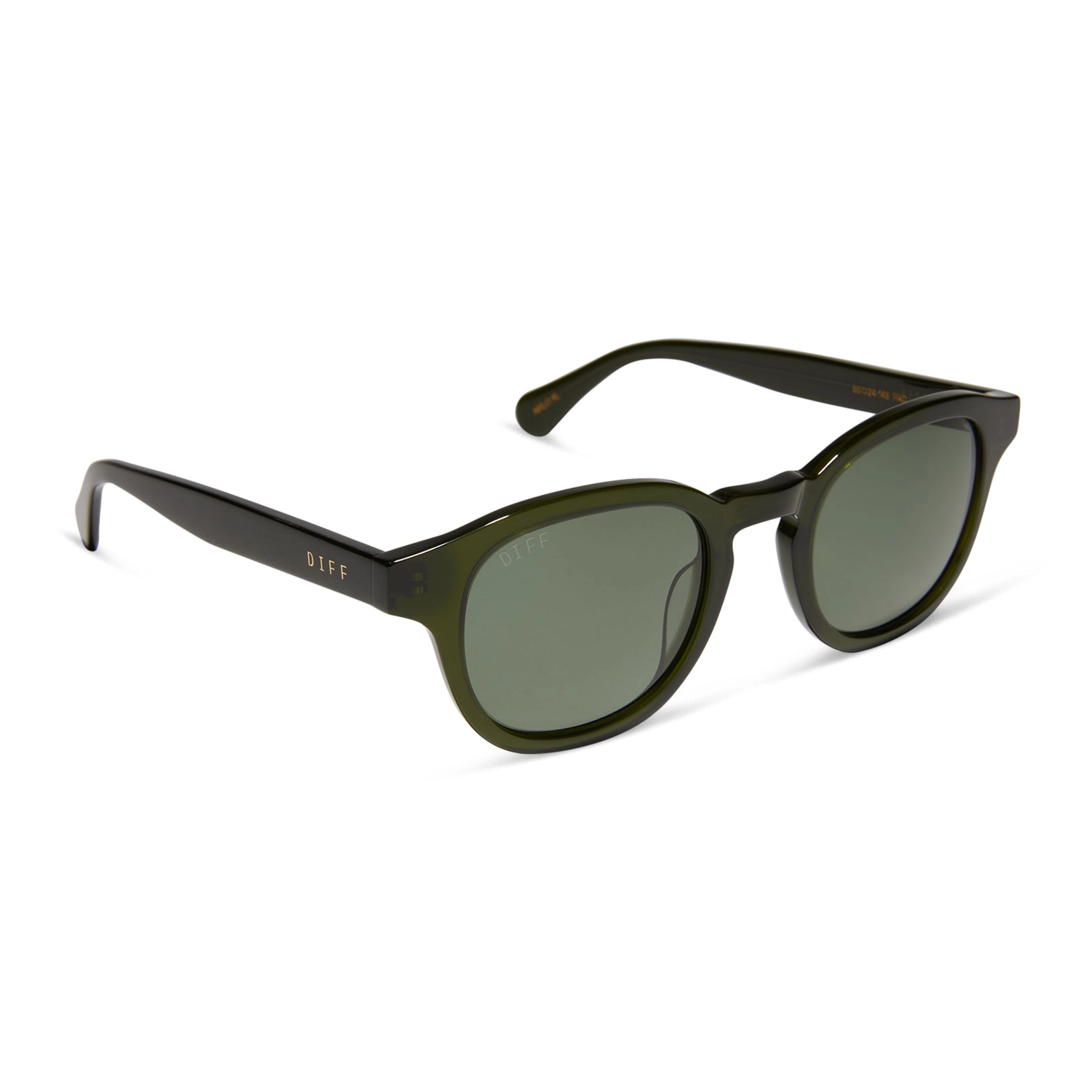 ARLO XL - DARK OLIVE CRYSTAL   G15   POLARIZED SUNGLASSES
