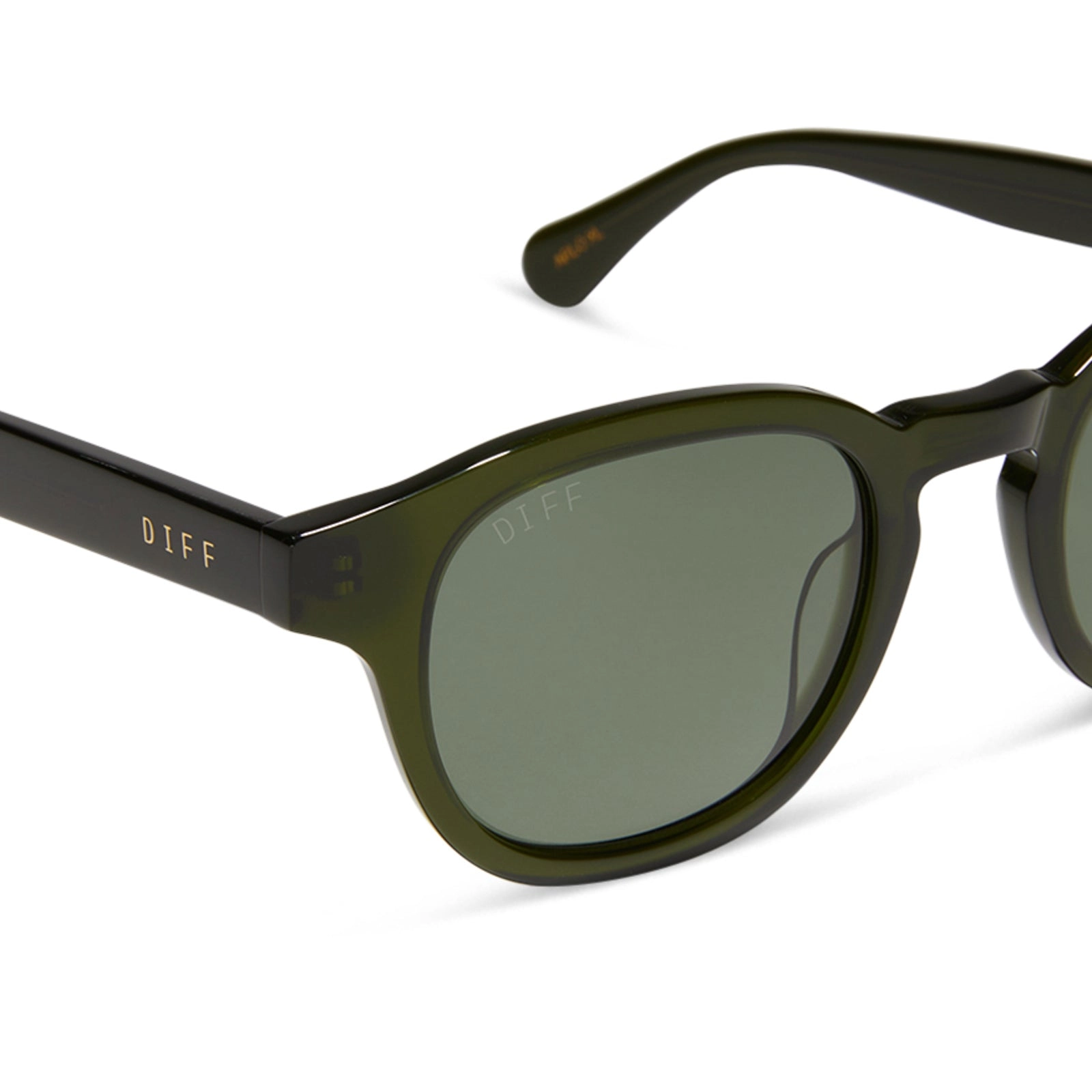 ARLO XL - DARK OLIVE CRYSTAL   G15   POLARIZED SUNGLASSES