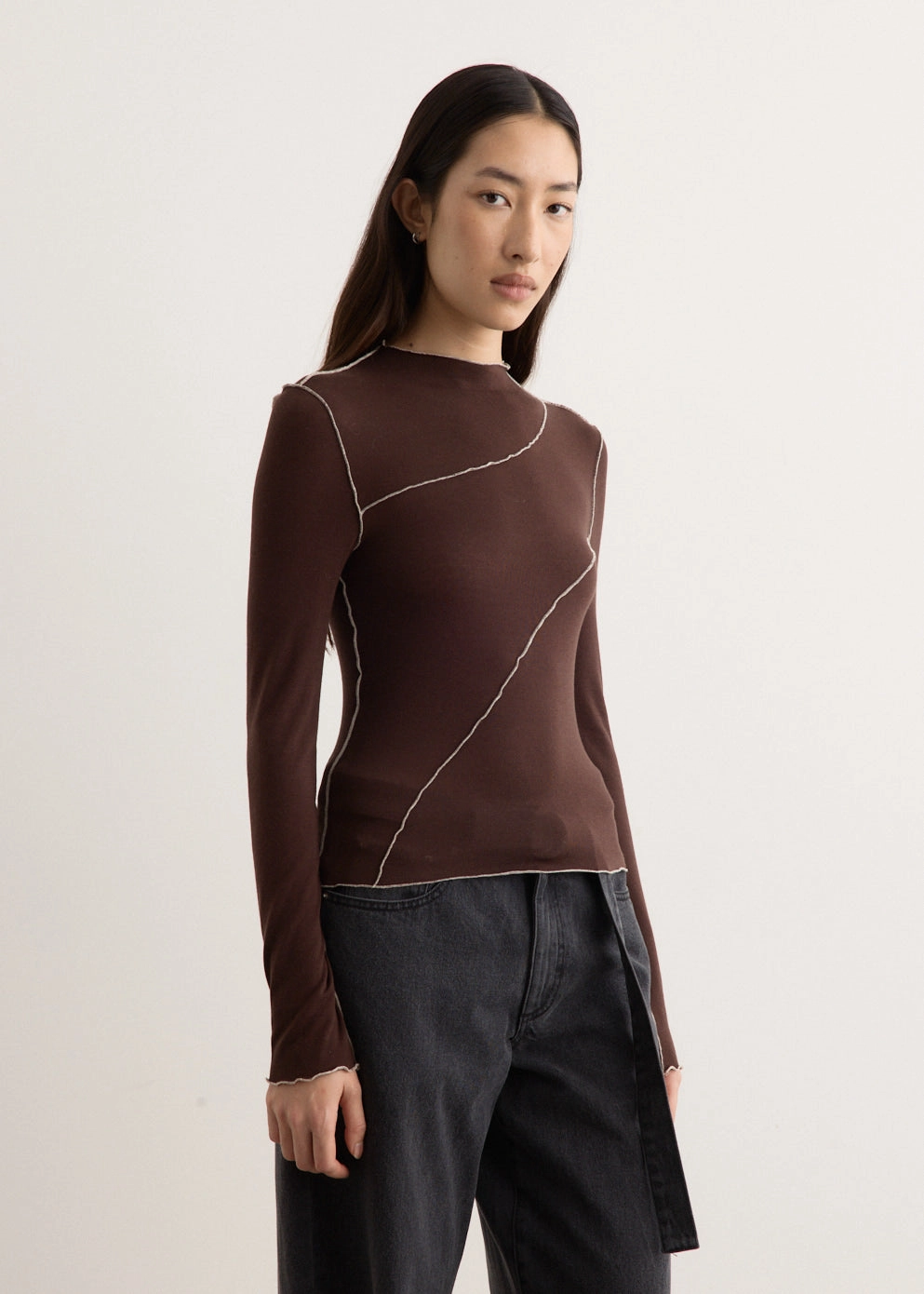 Azaelia Long Sleeve Panelled Top