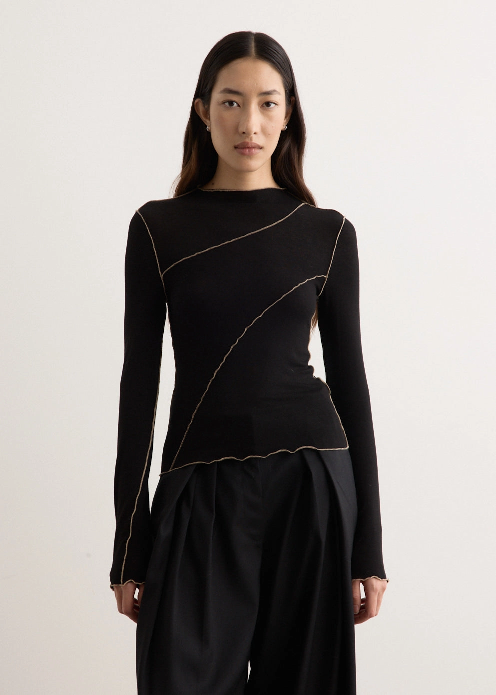 Azaelia Long Sleeve Panelled Top