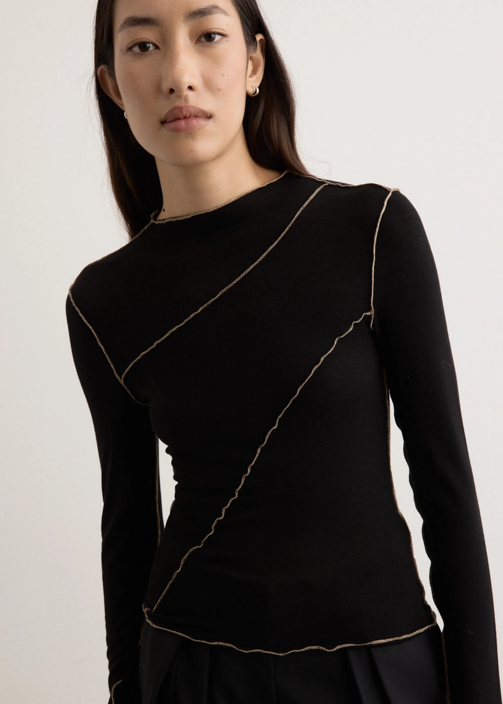 Azaelia Long Sleeve Panelled Top