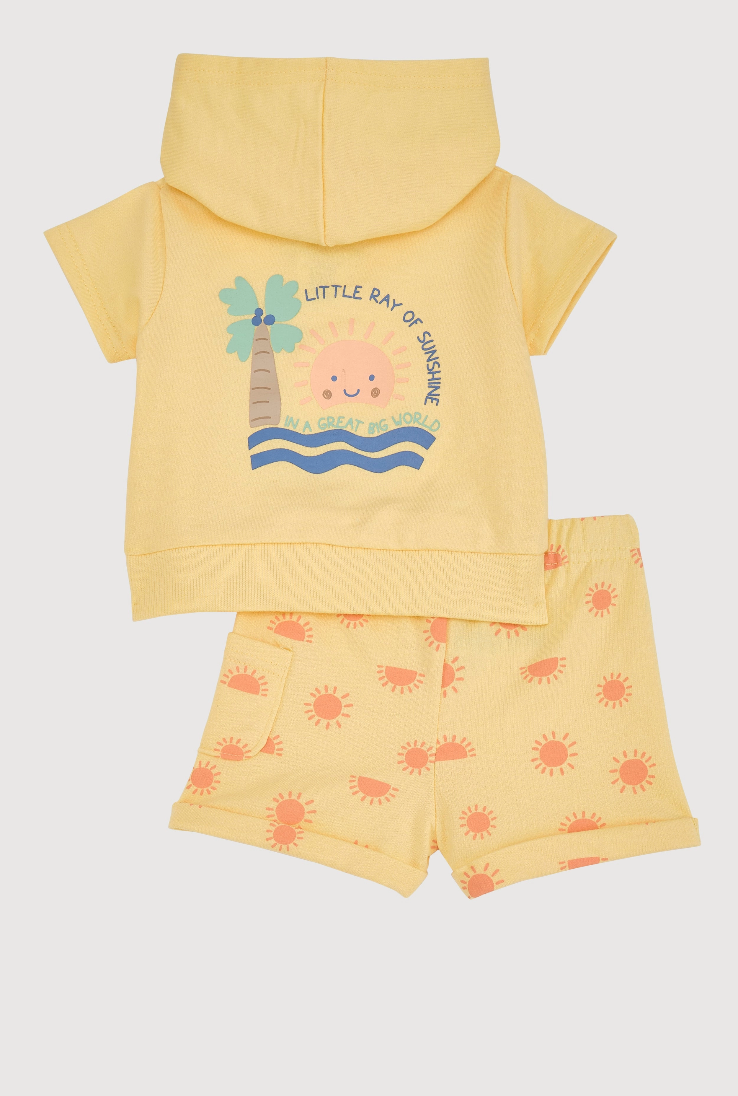 Baby Boys 0-9M Daddys Cool Dude Hooded Top and Shorts