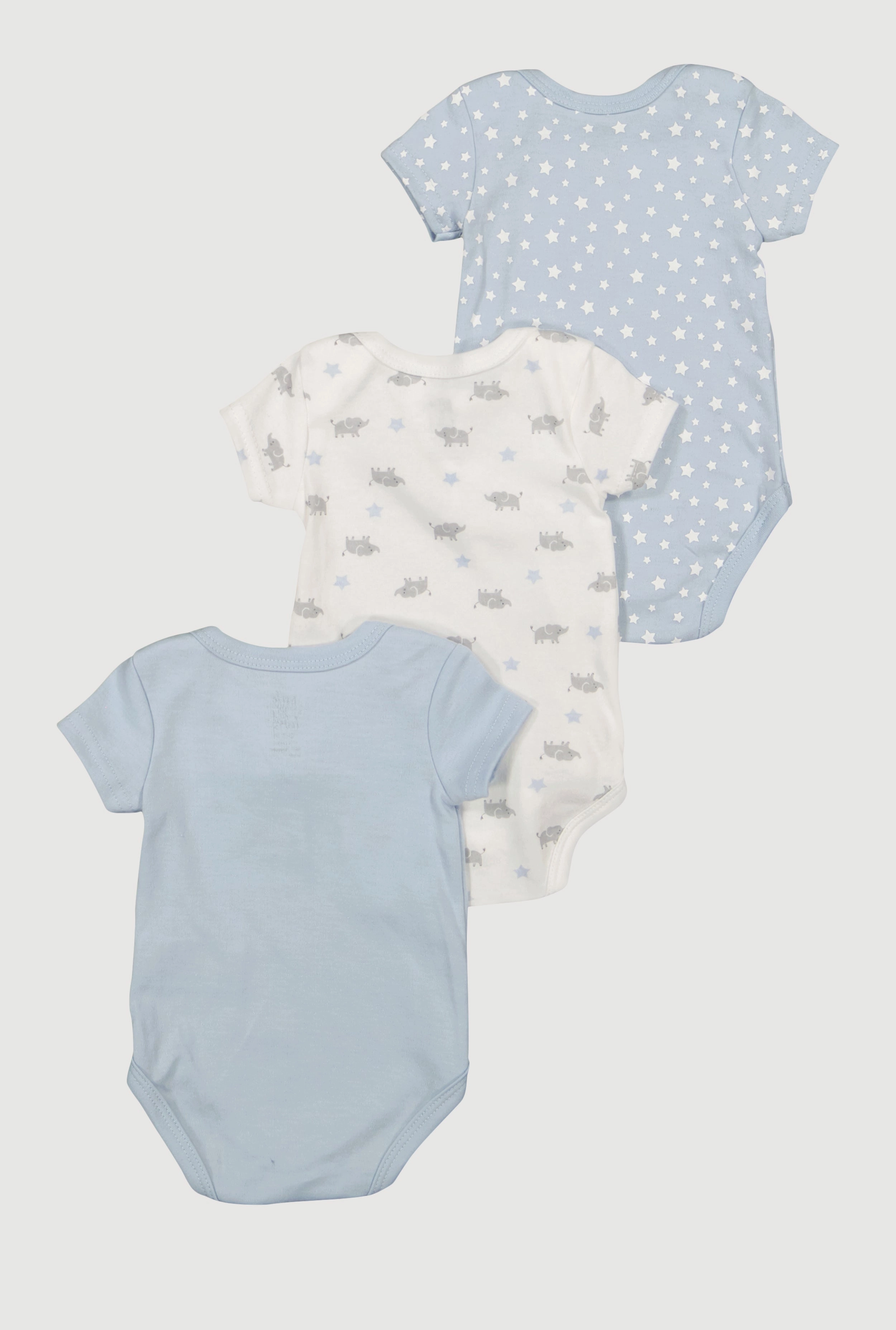 Baby Boys 0-9M Hello Big World Graphic Bodysuits 3 Pack
