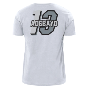 Bam Adebayo New Era Miami HEAT Mashup Name & Number White Tee