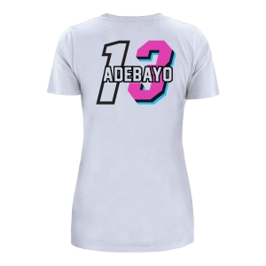Bam Adebayo New Era Miami Mashup Vol. 2 Women's Name & Number Tee