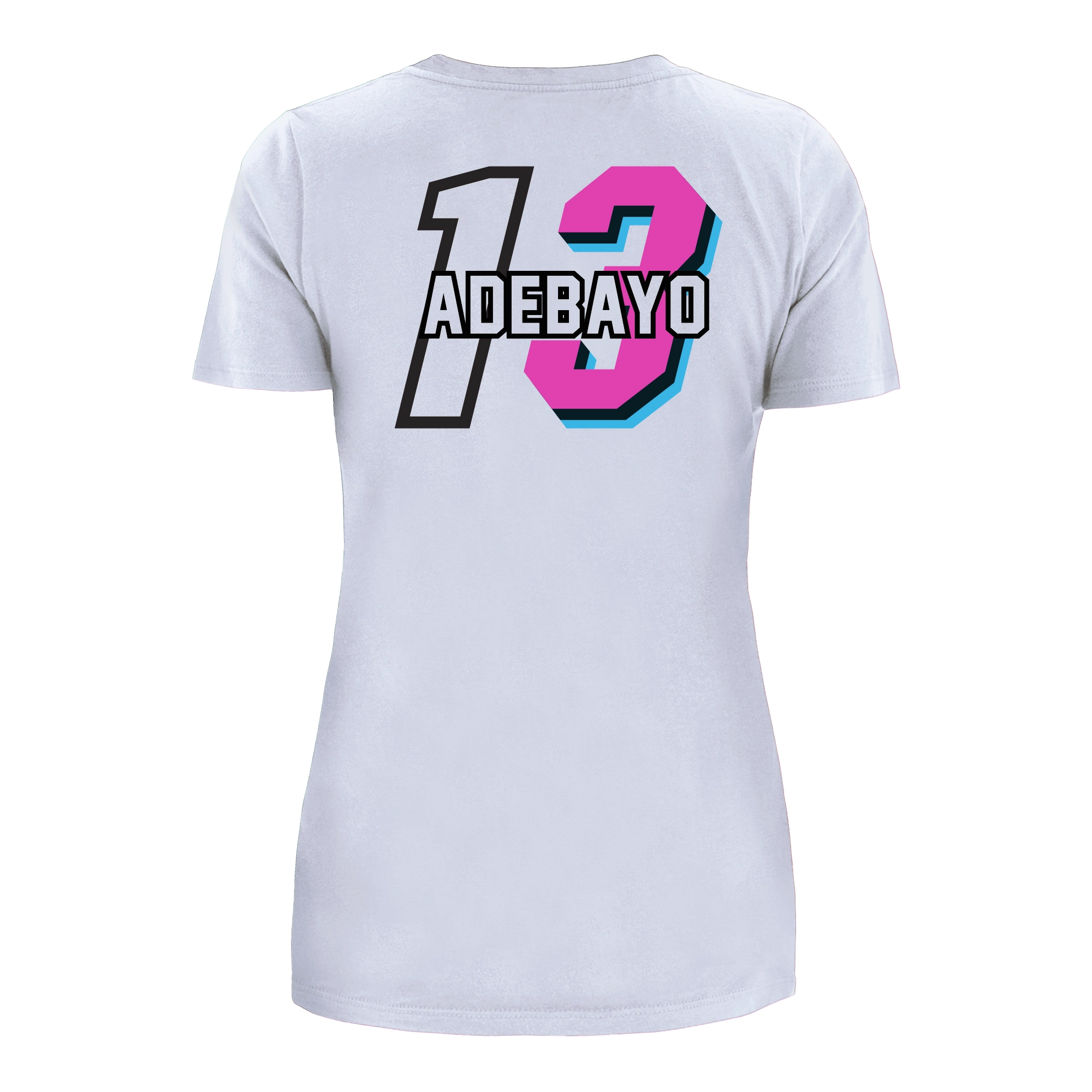 Bam Adebayo New Era Miami Mashup Vol. 2 Women's Name & Number Tee