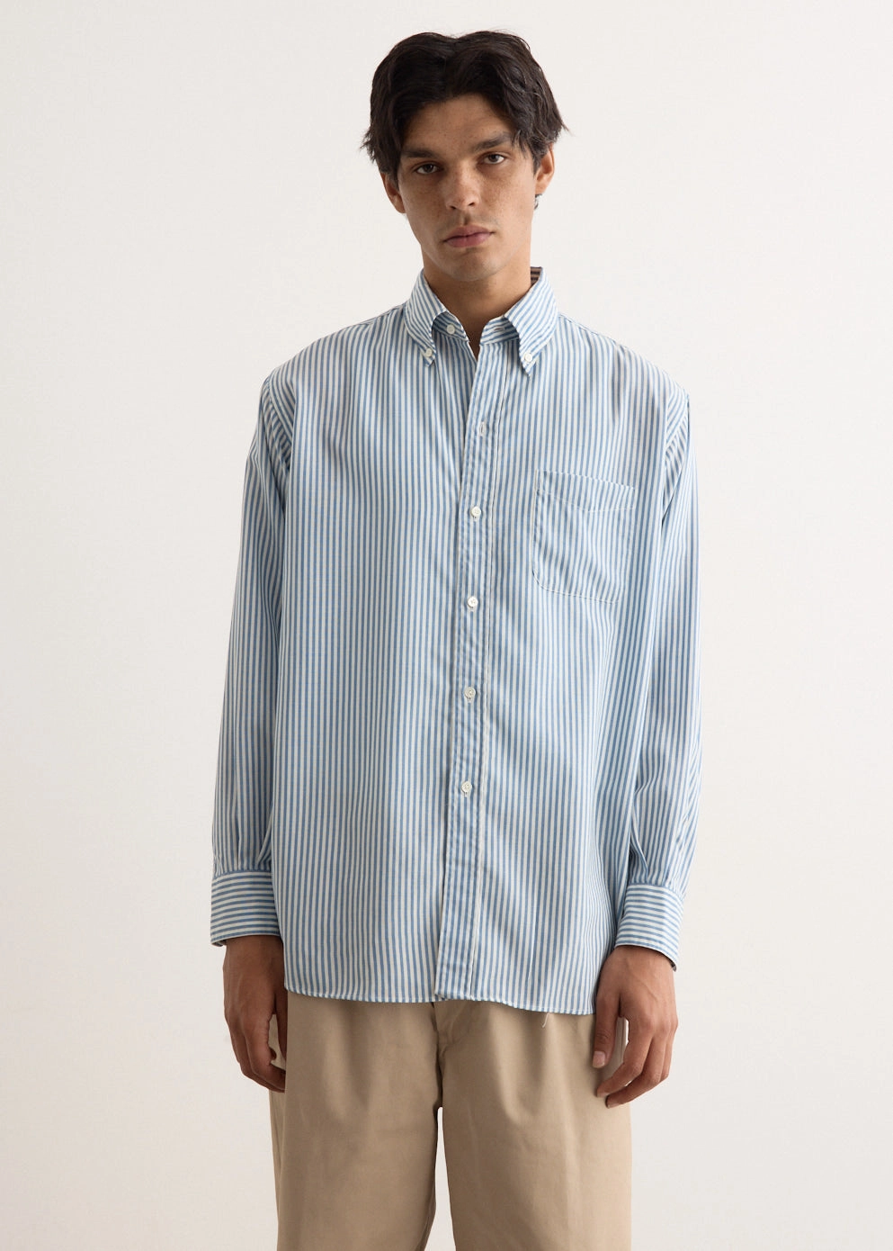 B.D. Classic Fit Wool Stripe Shirt