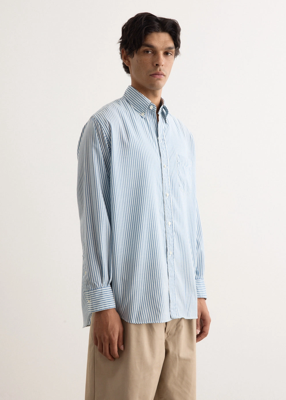 B.D. Classic Fit Wool Stripe Shirt