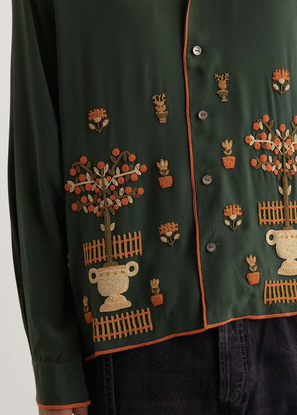 Beaded Paddock Sampler Long Sleeve Shirt