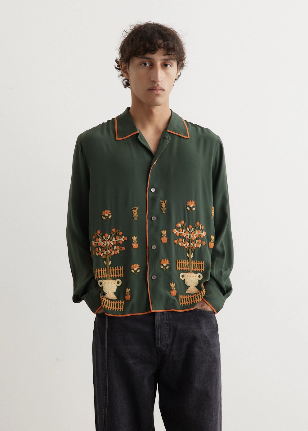 Beaded Paddock Sampler Long Sleeve Shirt