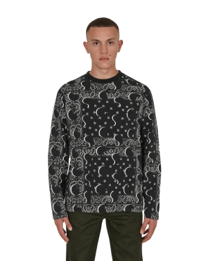 Big Paisley Longsleeve T-Shirt Black