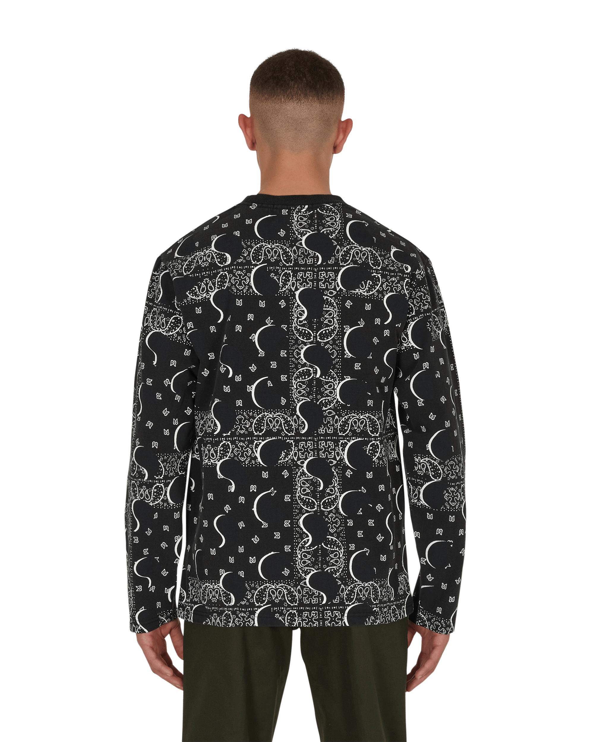 Big Paisley Longsleeve T-Shirt Black