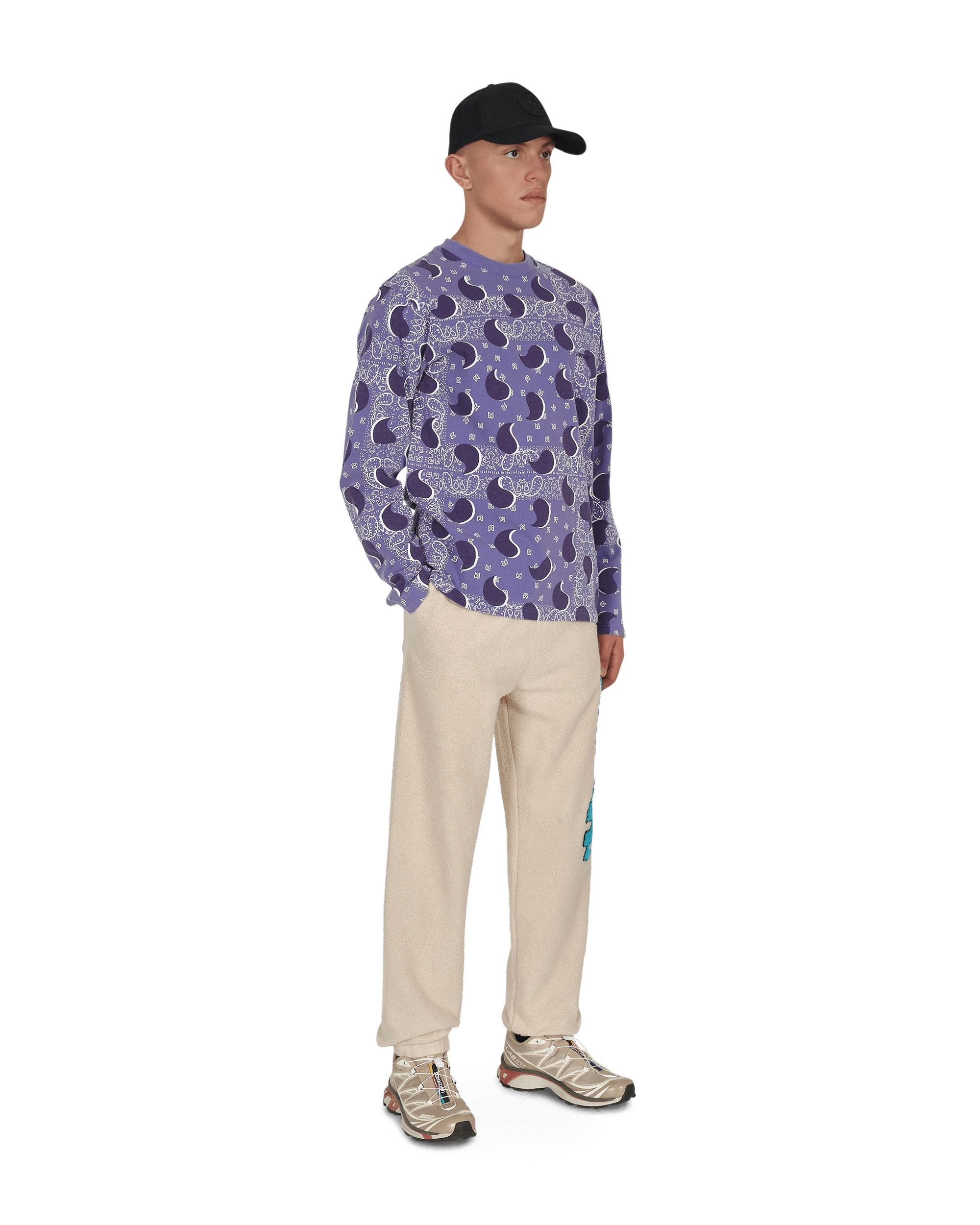 Big Paisley Longsleeve T-Shirt Blue