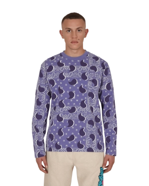 Big Paisley Longsleeve T-Shirt Blue