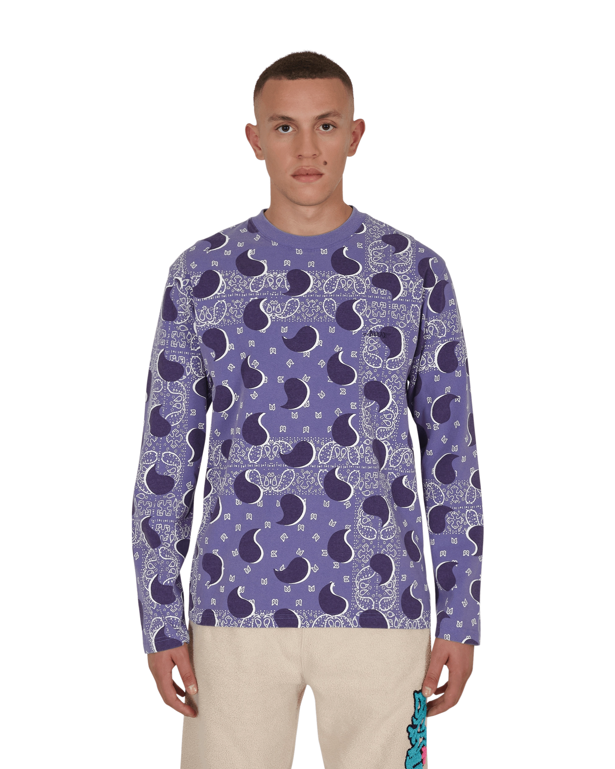 Big Paisley Longsleeve T-Shirt Blue