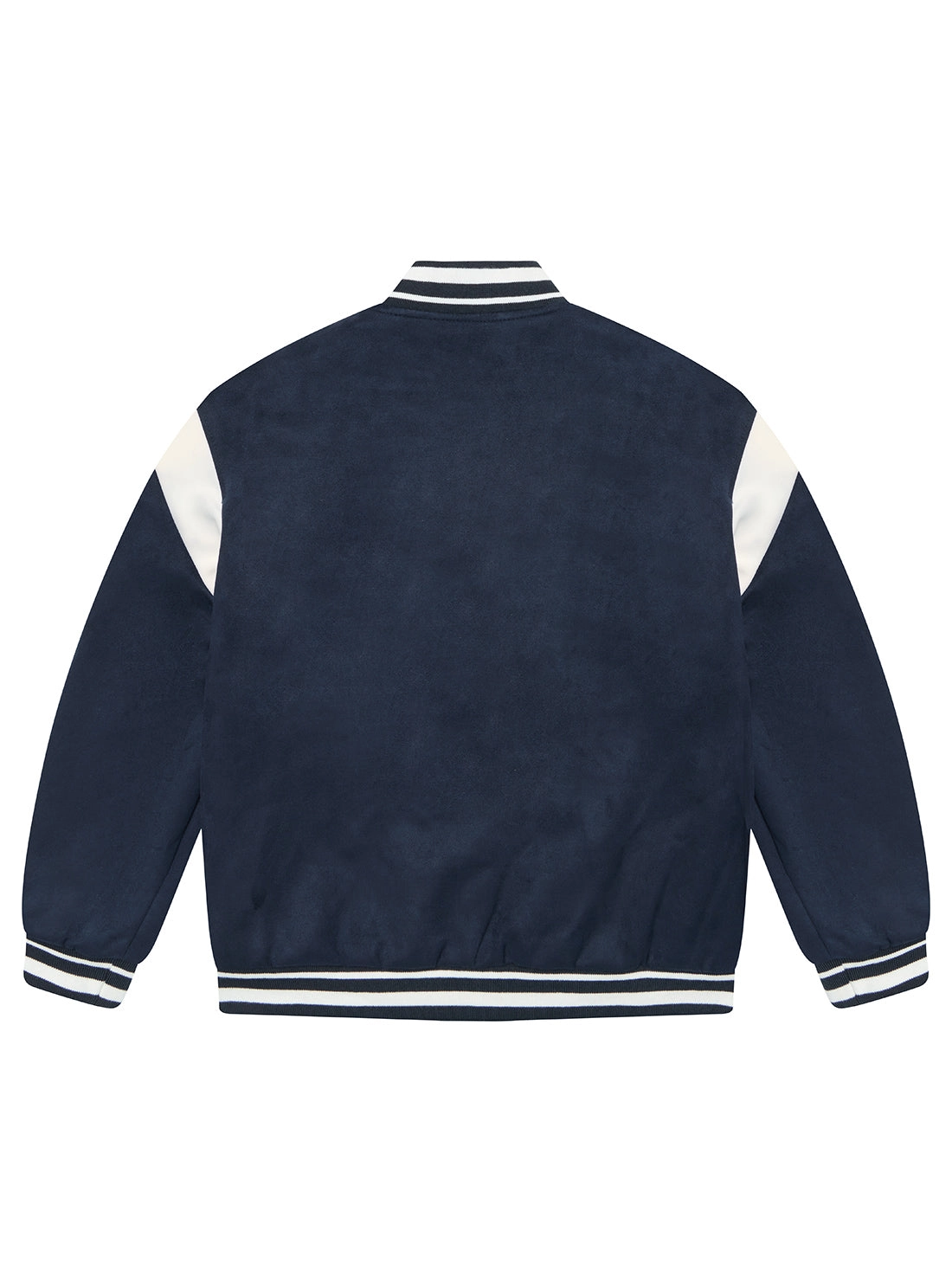 Blue Faux Suede Varsity Jacket (7-16)