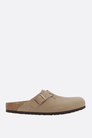 Boston BS nubuck flat mules (Narrow Fit)