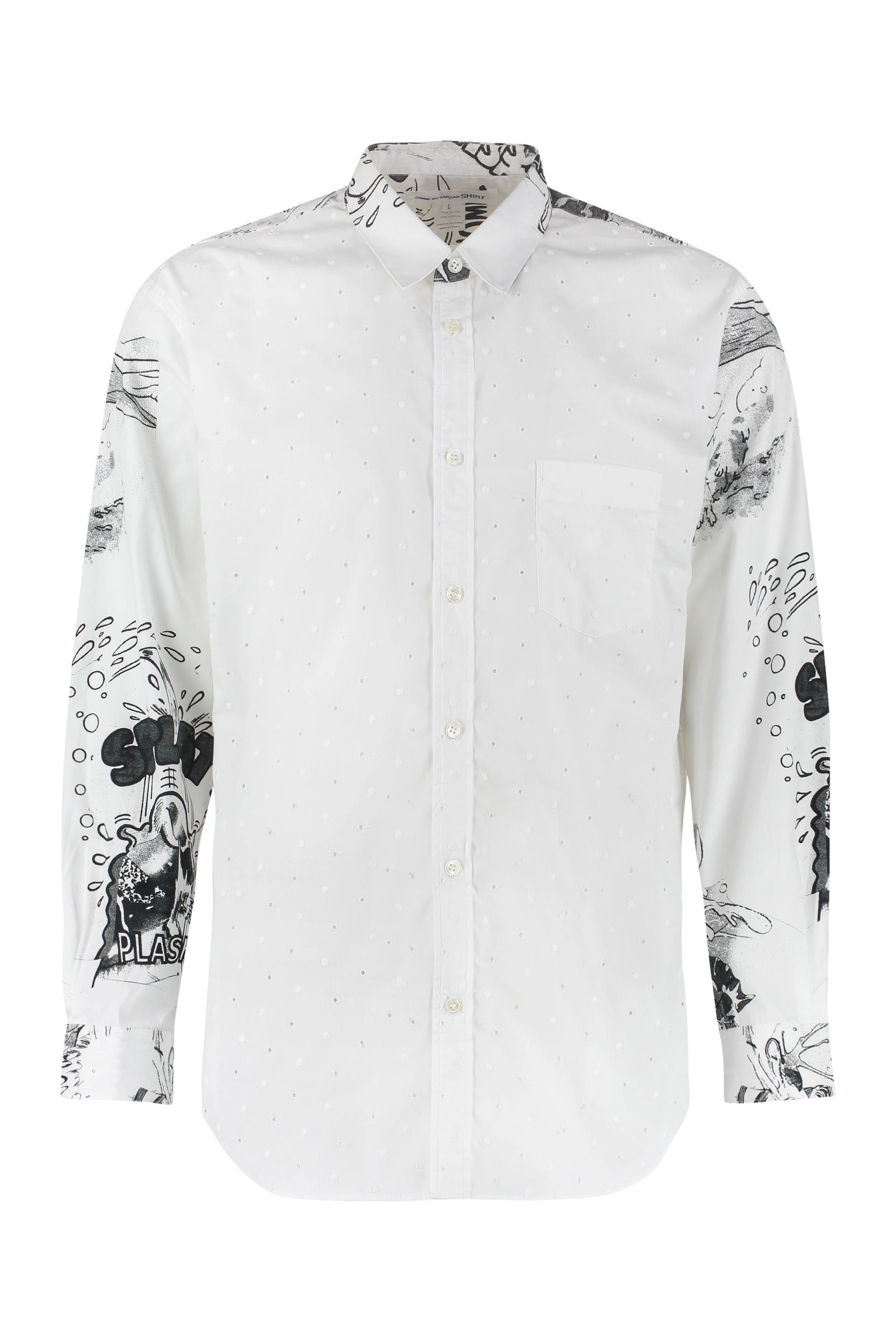 Comme des Garçons Shirt Graphic Printed Buttoned Shirt