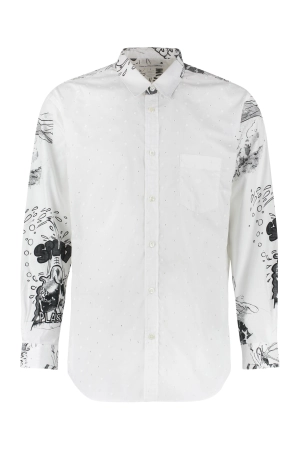 Comme des Garçons Shirt Graphic Printed Buttoned Shirt
