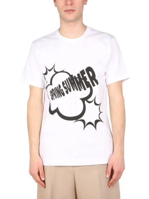 Comme des Garçons Shirt Graphic Printed Crewneck T-Shirt