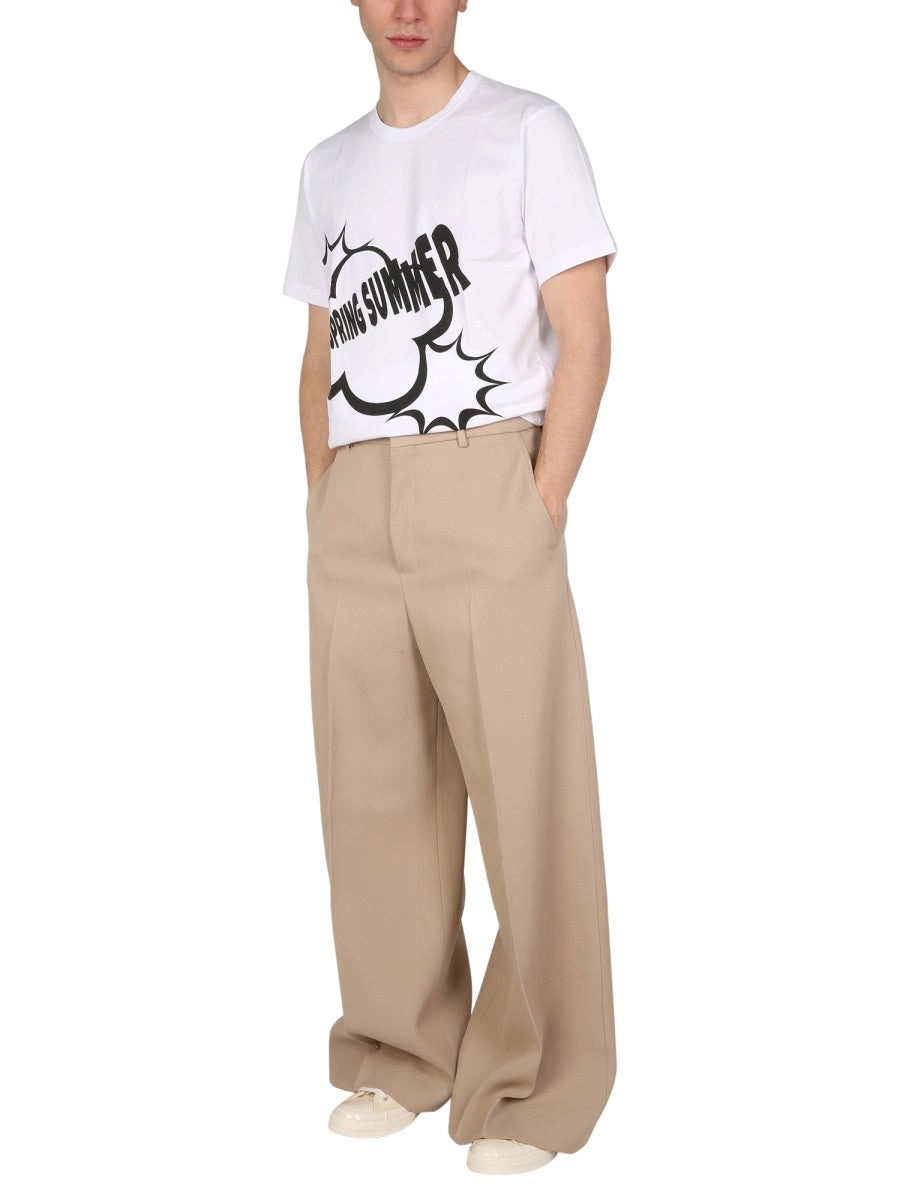 Comme des Garçons Shirt Graphic Printed Crewneck T-Shirt