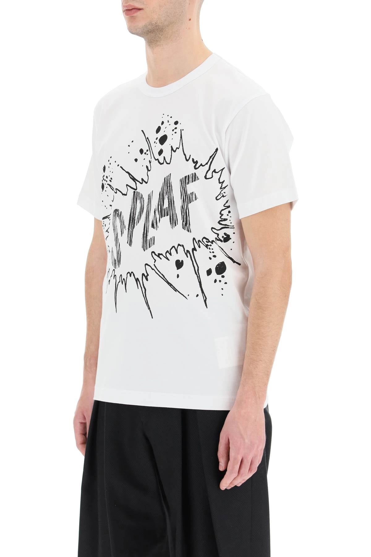 Comme des Garçons Shirt Graphic Printed Crewneck T-Shirt