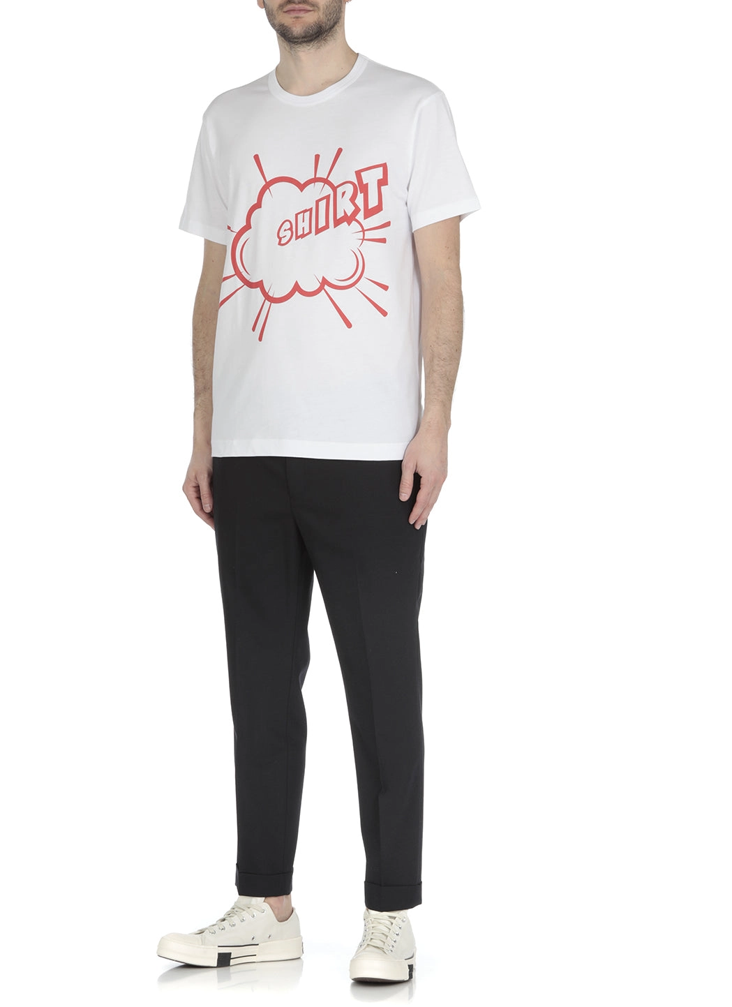 Comme des Garçons Shirt Graphic Printed Crewneck T-Shirt