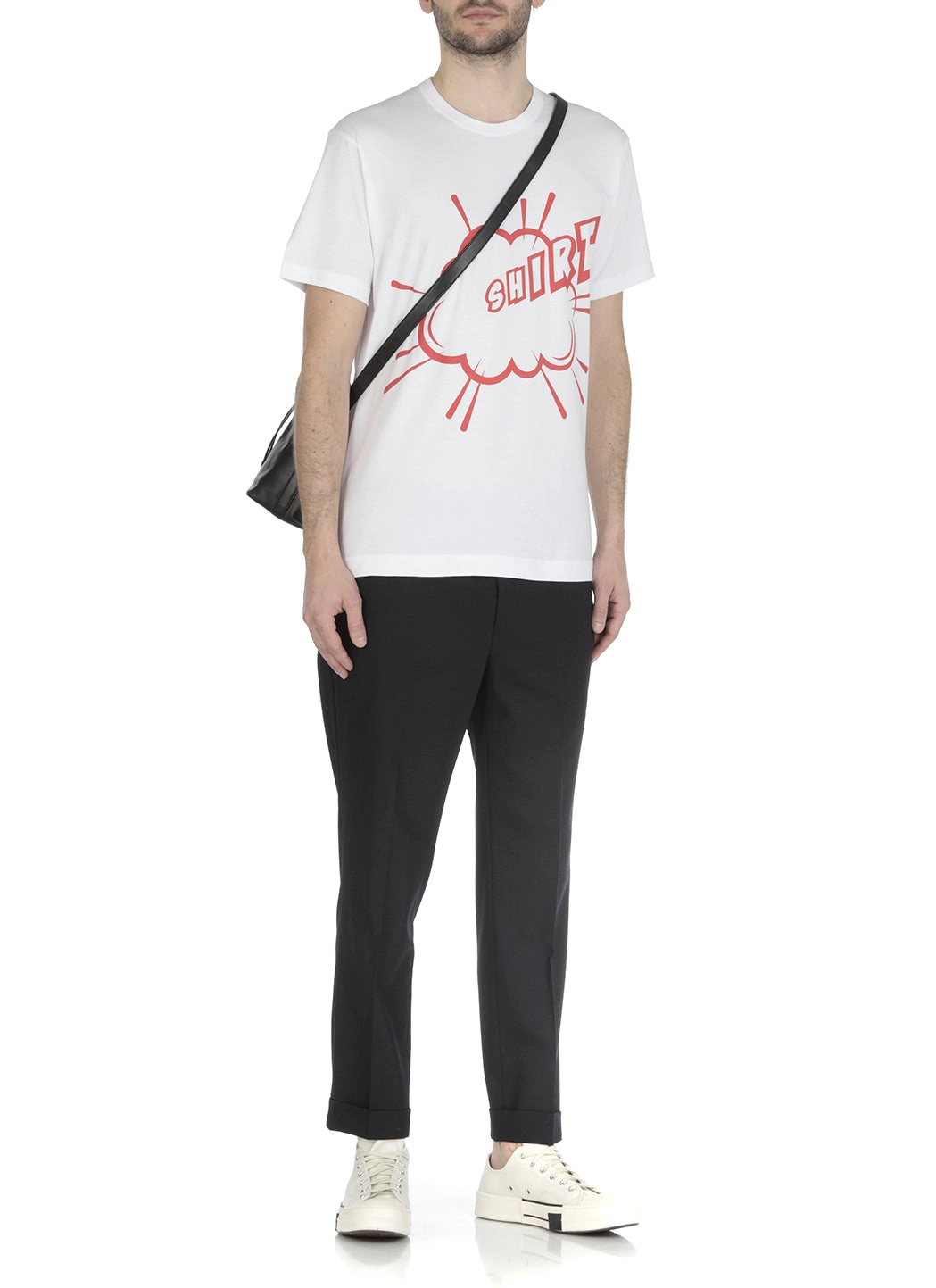 Comme des Garçons Shirt Graphic Printed Crewneck T-Shirt