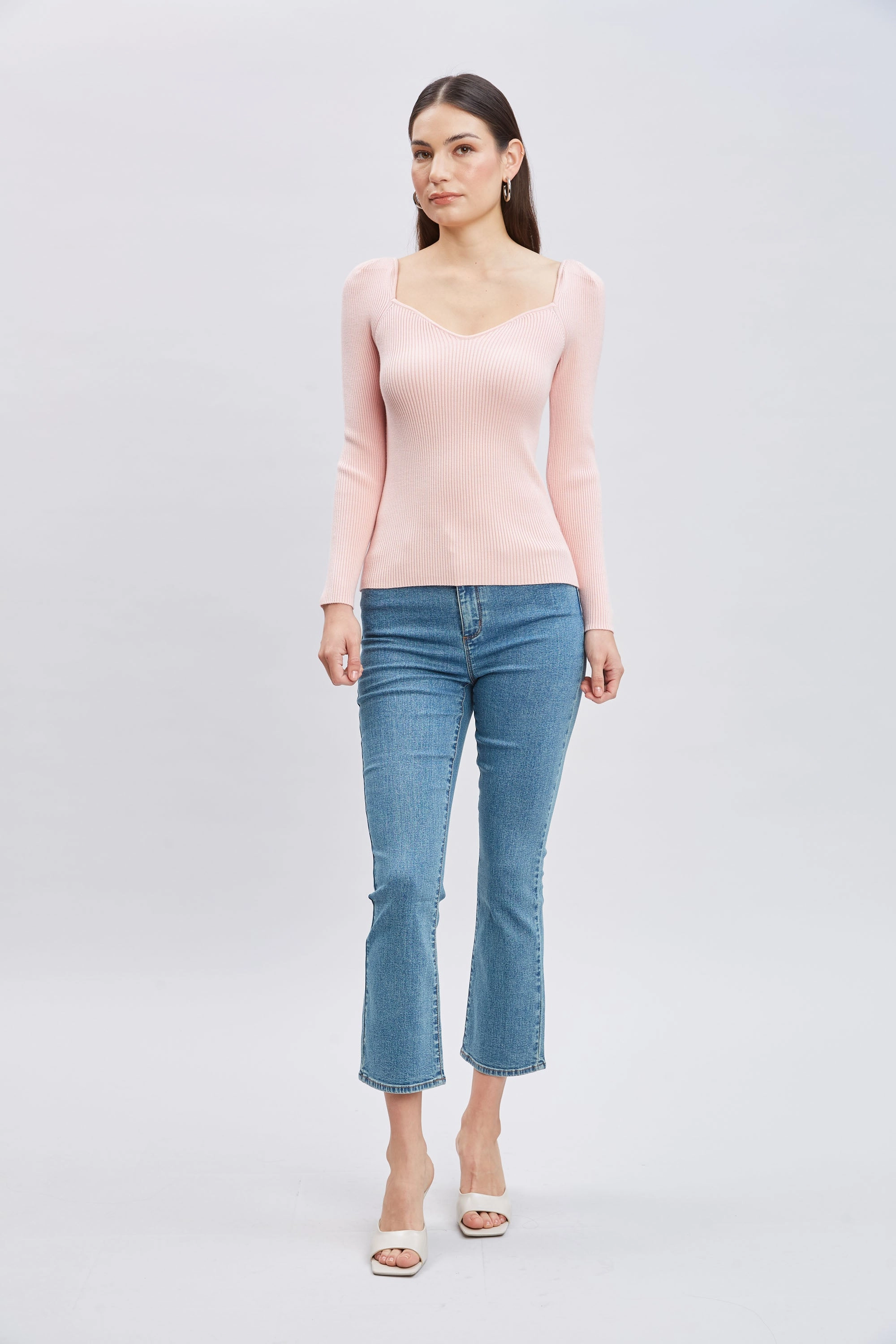 Contour Neck Rib Sweater