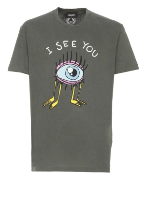 Dsquared2 Graphic Print Crewneck T-Shirt