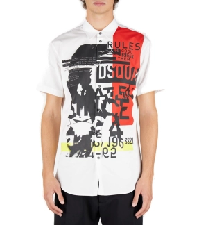 Dsquared2 Graphic Printed Crewneck T-Shirt