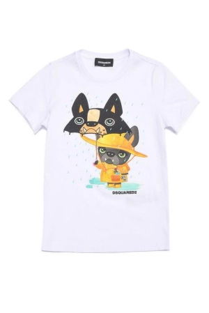 Dsquared2 Kids Graphic Printed Crewneck T-Shirt