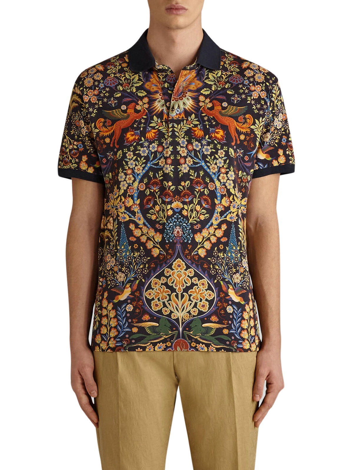 Etro Allover Graphic Print Polo Shirt