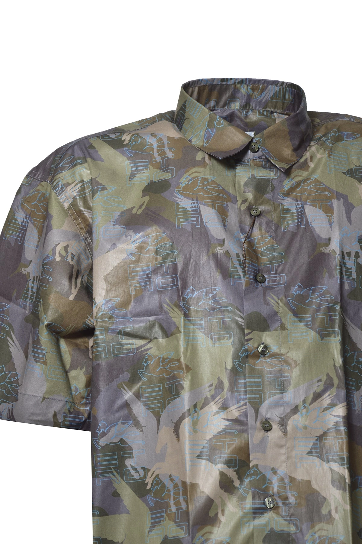Etro Allover Graphic Print Short Sleeved Shirt