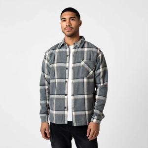 Flannel Check Shirt | Grey