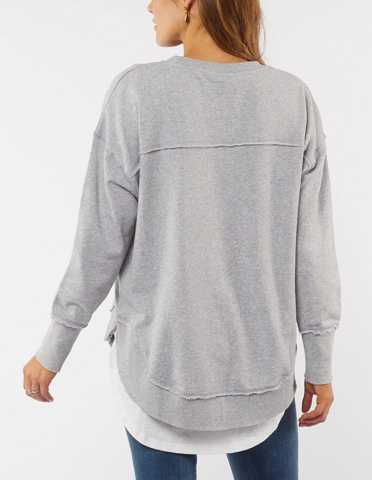 Foxwood Delilah Crew Grey Marle