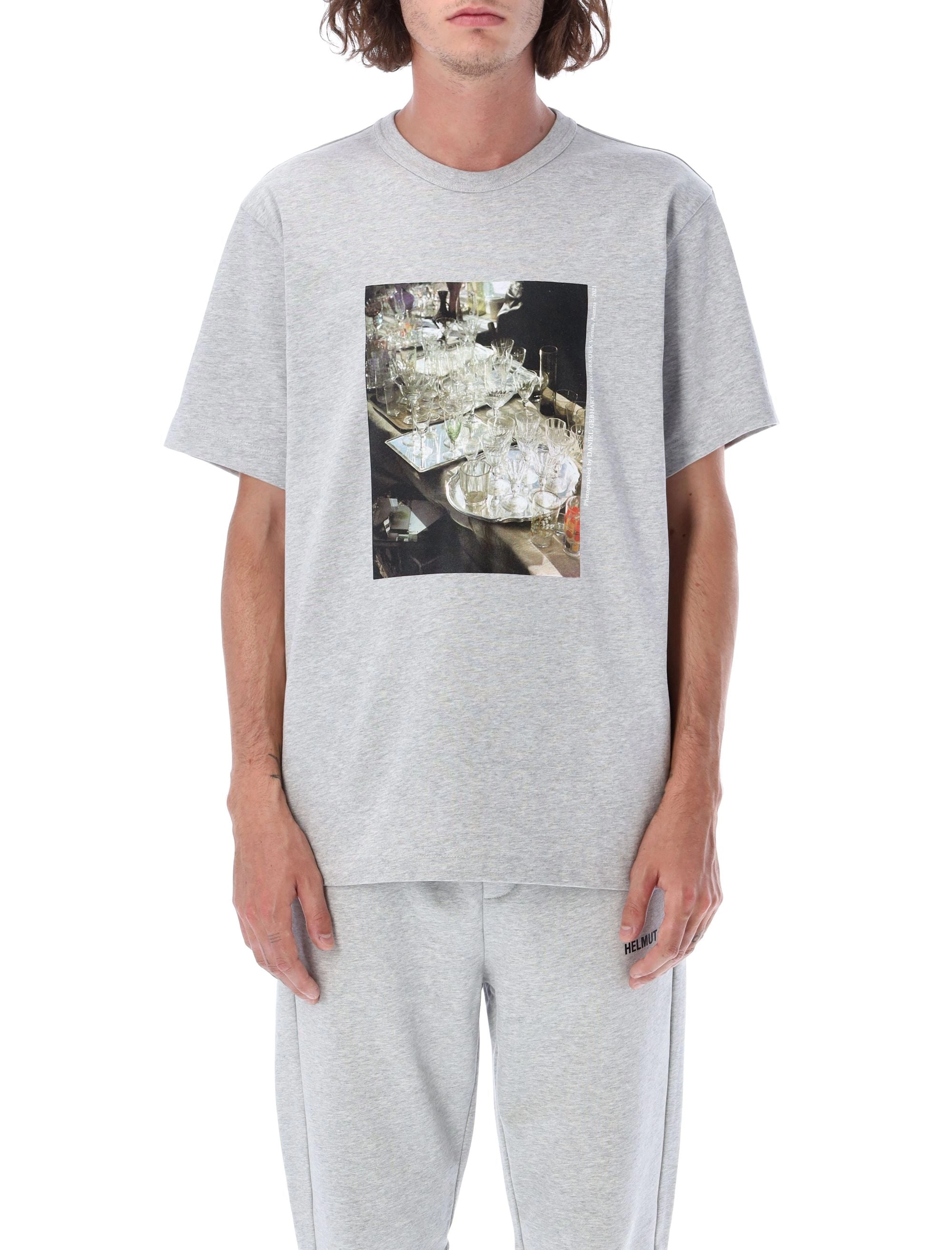 Helmut Lang Vienna Graphic Printed Crewneck T-Shirt