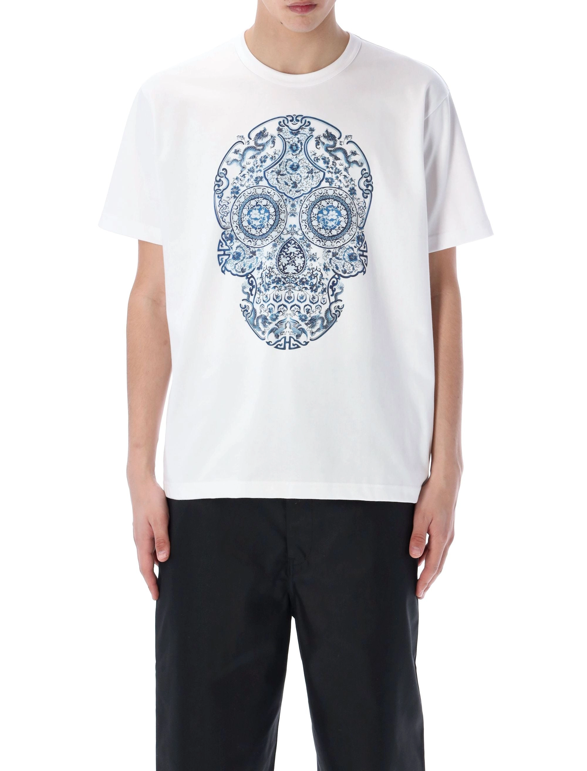 Junya Watanabe Skull Graphic Printed T-Shirt