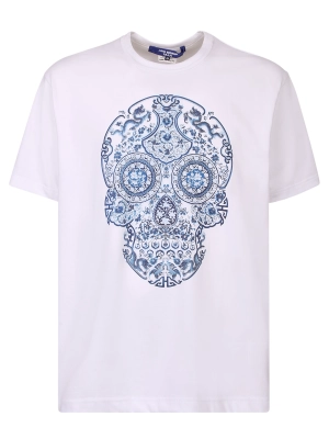 Junya Watanabe Skull Graphic Printed T-Shirt