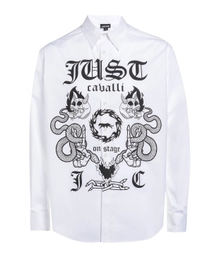 Just Cavalli Graphic Print Buttoned Shirt